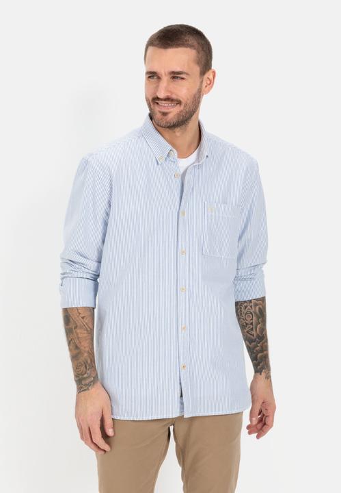 Produktbild Camel Active Oxford Streifenhemd aus nachhaltigem Organic Cotton (4XL)