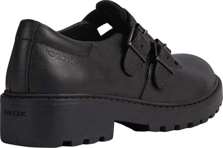 Actual product image Geox Girls School Uniform Shoes Casey Ballerina Leather (28)