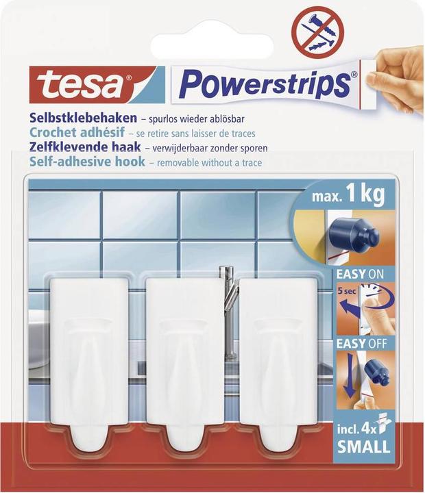 Actual product image tesa Self adhesive hooks