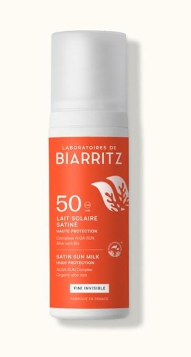 Actual product image Laboratoires de Biarritz LdB Sun Lotion Satin SPF50 synth. SPF (Suntan lotion, SPF 50, 100 ml)