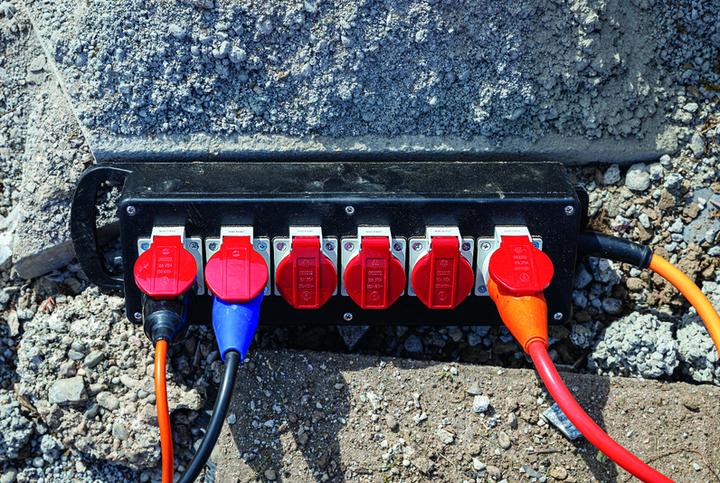 Actual product image Steffen Industrial power strip (5 x, Type 13)