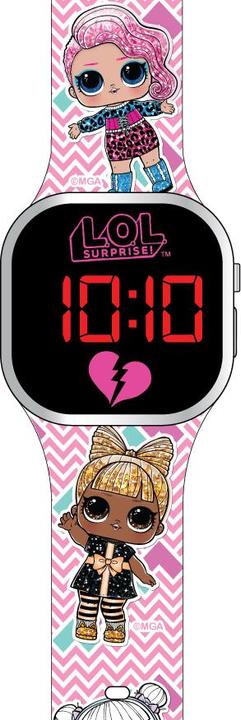 Actual product image Accutime LED kids watch L.O.L. Surprise! (pink), digital clock with LED display for time and date,... (Digital watch, 35 mm)