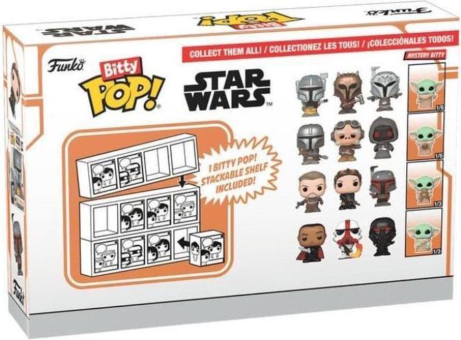 Immagine prodotto Funko Bitty POP! Mandalorian - Cobb Vanth™, Bitty Pop! Fennec Shand™, Bitty Pop! Boba Fett™, e un