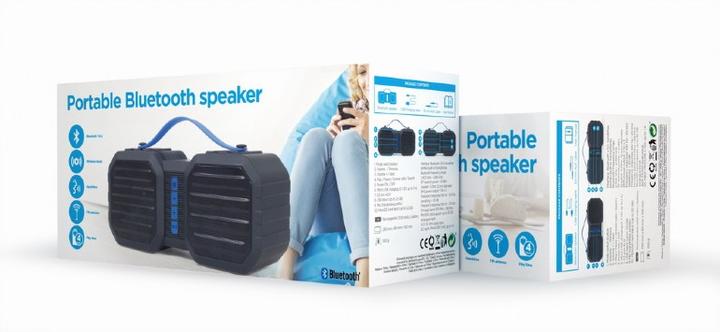 Produktbild Gembird Portable Speaker||Black / Blue|Portable|1xAudio-In|1xMicroSD Card Slot|Bluetooth|SPK-BT-19 (4 h, Netzbetrieb)