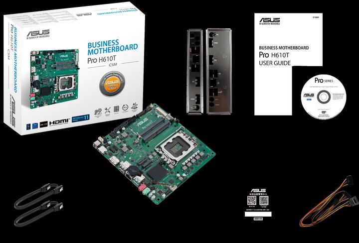 Actual product image ASUS PRO H610T (LGA 1700, Intel H610, Mini-ITX)