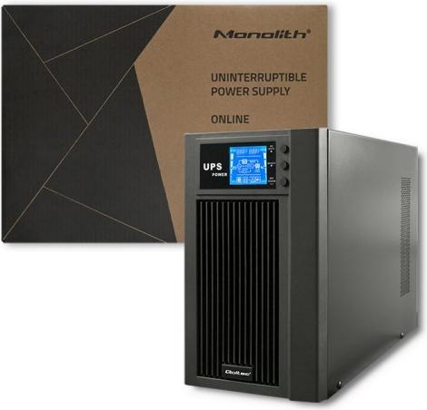 Immagine prodotto Qoltec Onda sinusoidale pura 53043 (3000 VA, 2400 W, Doppio convertitore online UPS)