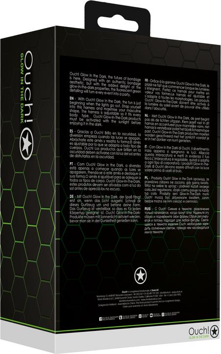 Produktbild Ouch! Cross Harness - Glow in the Dark
