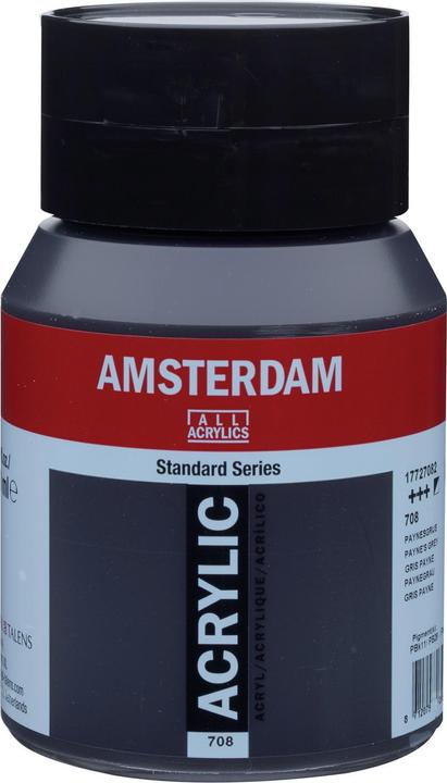 Immagine prodotto Talens Vernice acrilica Amsterdam 500ml 17727082 paynegrau (Grigio Paynee, 500 ml)