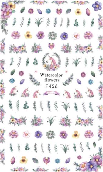 Image du produit Nagellack24 Nail Art Sticker Selbstklebend - Unicorn (Décoration des ongles)