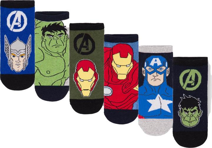 Marvel Jungen Charaktere Socken (6er Pack)