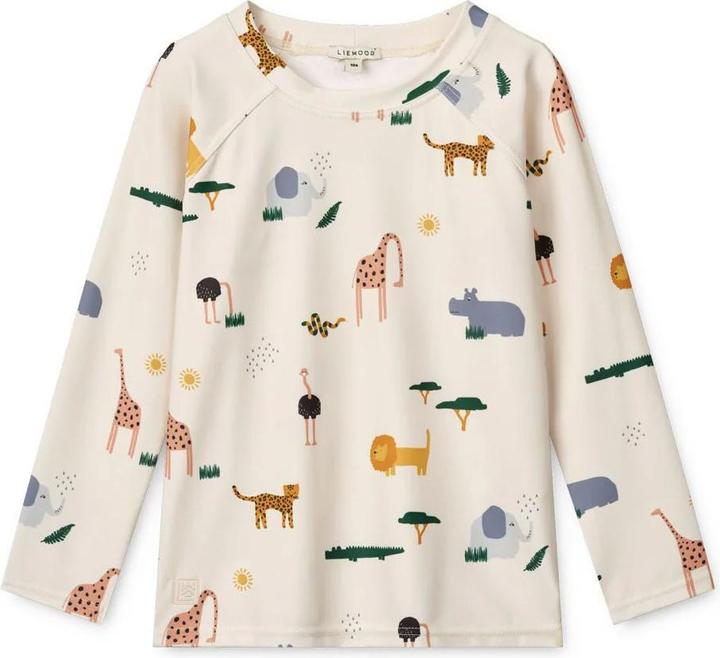 Liewood UV Schutz Badeshirt Noah Safari Sandy Mix UV Schutz +40