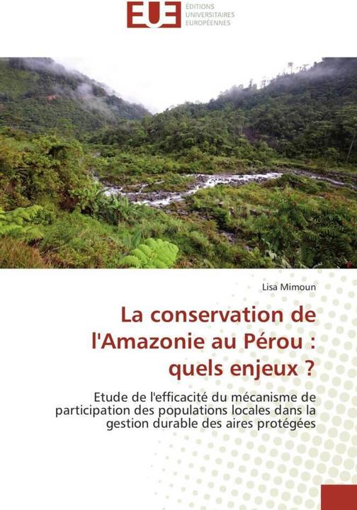 Actual product image La conservation de l'Amazonie au Pérou : quels enjeux? (Lisa Mimoun, 2016)