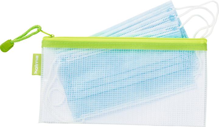 Actual product image Kolma Mesh bag zip pouch kiwi (23 x 11.5 cm, 1 x)