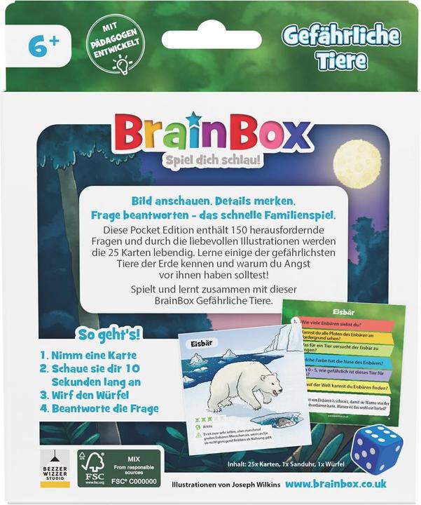 Produktbild Brainbox BB Pocket - Gefährliche Tiere (Deutsch)