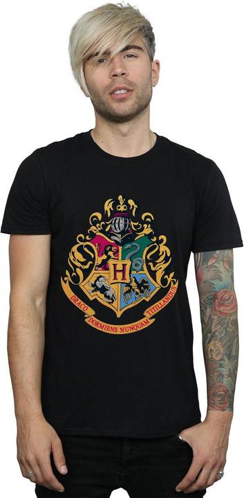 Actual product image Mens Hogwarts Crest Gold Ink T-Shirt (5XL)