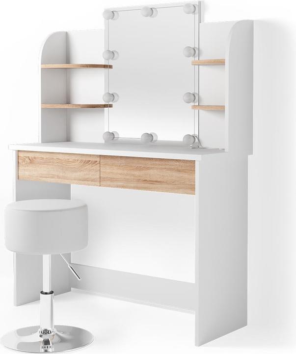 Vicco Charlotte mit Hocker und Beleuchtung (108 x 40 x 142 cm)