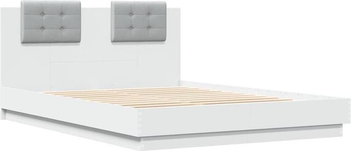Image du produit VidaXL Bettgestell mit Kopfteil und LED-Leuchten (120 x 200 cm)