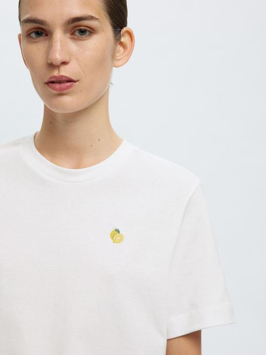 Produktbild Selected Femme Besticktes T-Shirt mit Rundhalsausschnitt (L)