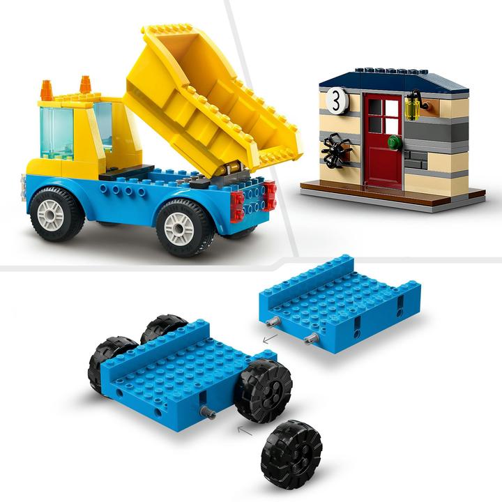 Actual product image LEGO Construction vehicles and crane with wrecking ball (60391, LEGO City)