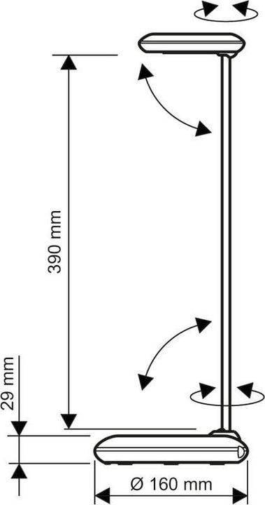 Produktbild Maul Tischleuchte MAULstudy, mit Standfuss inkl.Leuchtmittel E27 - schwarz (900 lm, E27)