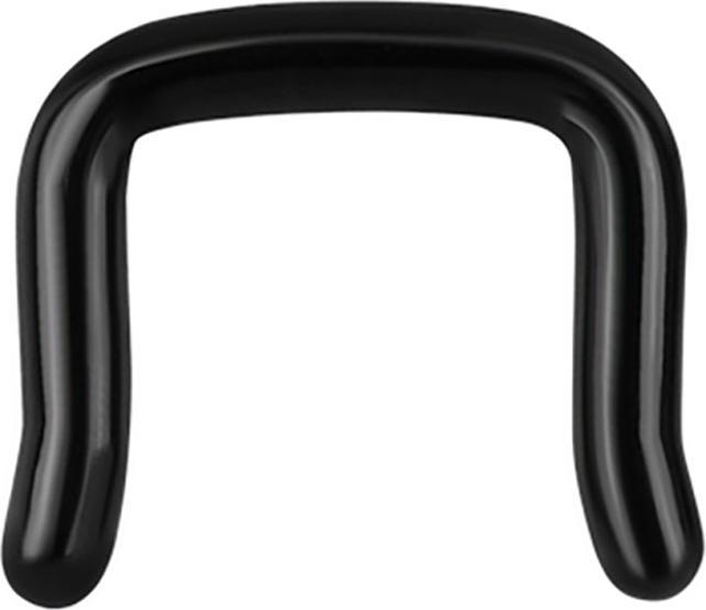 Image du produit Star Piercing Anneau Septum U coudé noir (sans laiton, Acier chirurgical 316L)