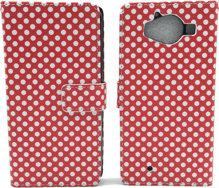 Actual product image König Design Protective Case for Microsoft Lumia 950 Polka Dot Red Bag Cover + 1 Armour Protection Glass (Nokia Lumia 950 XL)