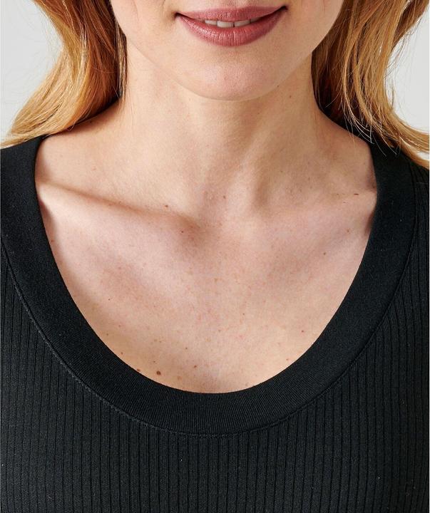 Immagine prodotto La Redoute Collections T-shirt a maniche lunghe thermolactyl con collo rotondo ampio, costine felpate donna (L)