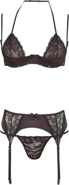 Produktbild Cottelli Collection BH-Set Strip schwarz (M)