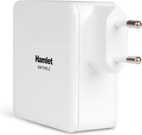 Actual product image Hamlet 61W Type-C Charger universal notebook power supply white (61 W)