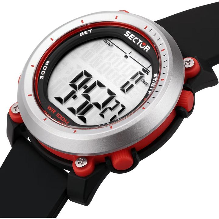 Produktbild Sector R3251546002 EX-38 Herren Digitaluhr 45mm 10ATM (Digitaluhr, 45 mm)