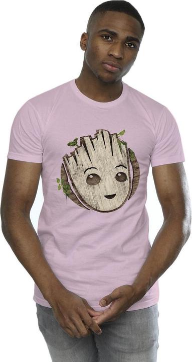Immagine prodotto I Am Groot Wooden Head Maglietta Uomo (S)