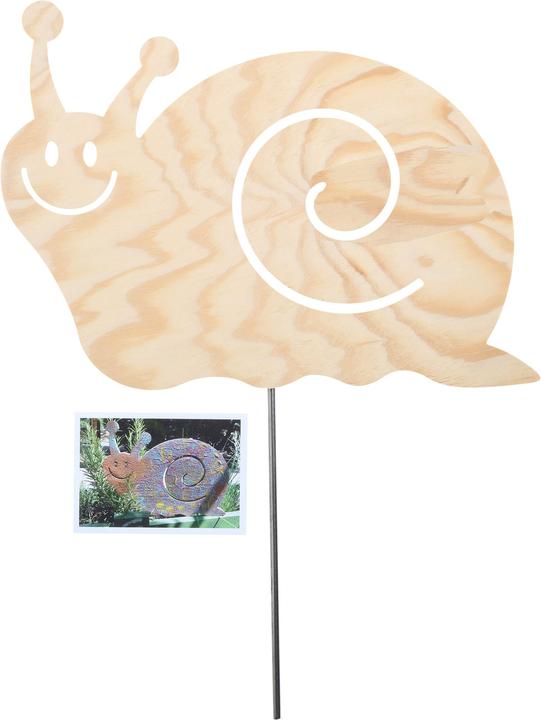 Legna Creativa Gartenstecker Schnecke (23 cm, 34 cm)