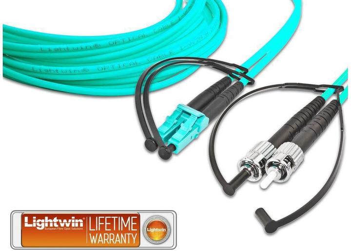 Actual product image Lightwin Fiber optic duplex patch cable (10 m)
