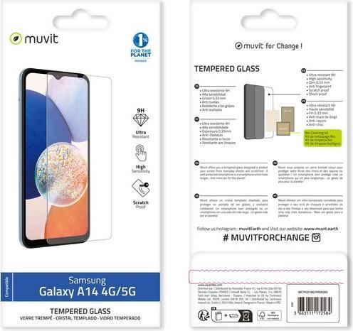 Image du produit Muvit For Change Film en verre (1 pièce(s), Samsung Galaxy A14)