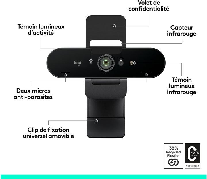 Produktbild Logitech BRIO 4K (13 Mpx)