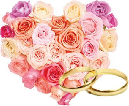 Actual product image Braun + Company Place Card Wedding Heart Rings (5 pcs.)
