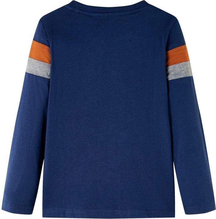 Image du produit VidaXL Tee-shirt manches longues enfant bleu marine 104,Matière : 100 (104)