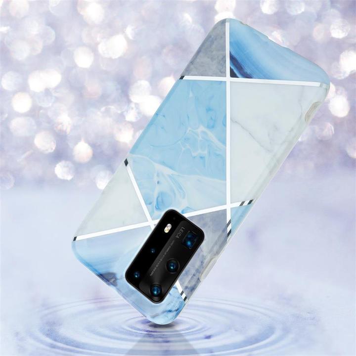 Actual product image Cadorabo IMD TPU Colorful Marble Cover (Huawei P40 Pro+)