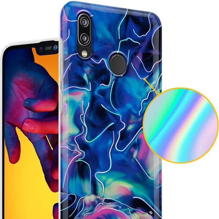 Produktbild Cadorabo IMD TPU Bunter Marmor Cover (Huawei P20 Lite)