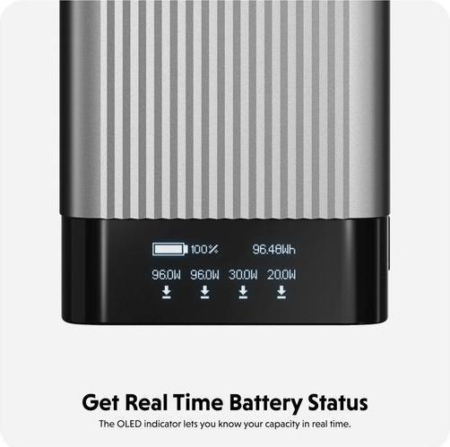 Actual product image HyperJuice Battery Pack (27000 mAh, 245 W, 100 Wh)