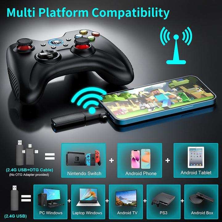 Produktbild EasySMX Kc-8236-bla (Switch, Android, PC, Steam Machine, PS3)