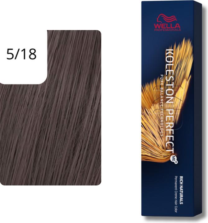 Produktbild Wella Koleston Perfect Rich Naturals 5/18 hellbraun asch-perl 60 ml (5/18 hellbraun asch-perl)