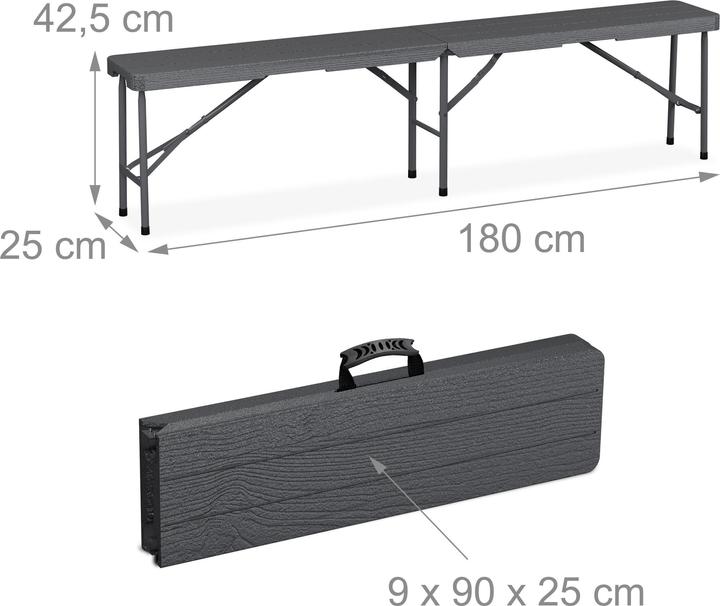 Actual product image Relaxdays 3-piece beer tent set (180 cm)