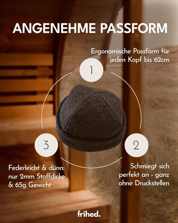 Produktbild frihed. Saunamütze