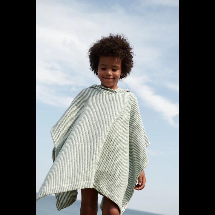 Actual product image Liewood Kinder Bade Poncho Paco gestreift Tuscany Rose