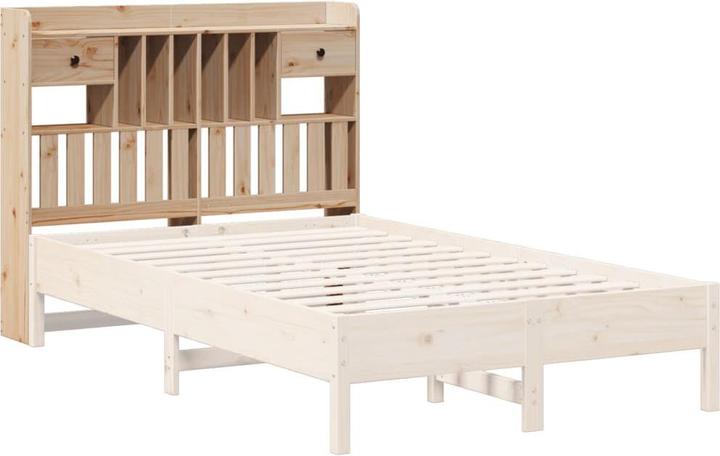 Produktbild VidaXL Kopfteil Bettkopfteil Betthaupt mit Stauraum 120cm Massivholz Kiefer