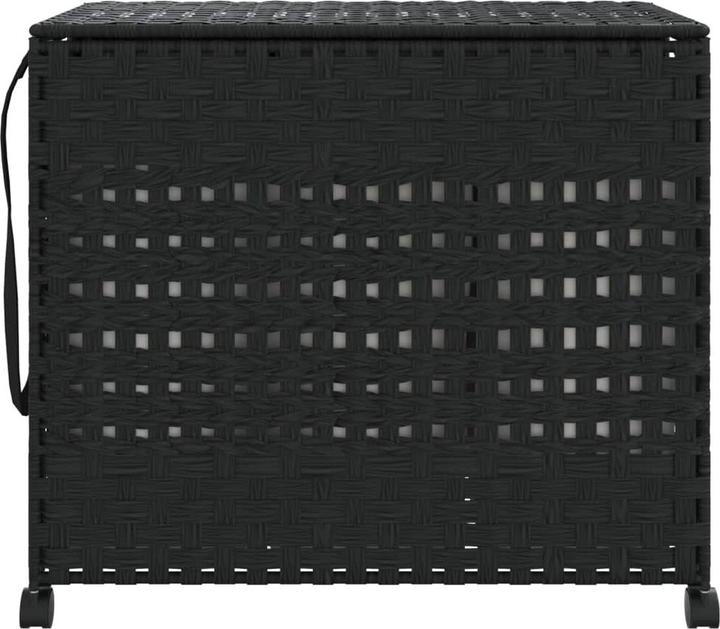 Immagine prodotto VidaXL Cesto portabiancheria con rotelle Nero 66x35x60 cm Rattan, colore