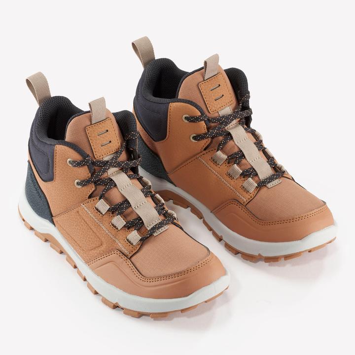 Actual product image Quechua Hiking shoes children size 35-38 half high - NH500 brown (36)