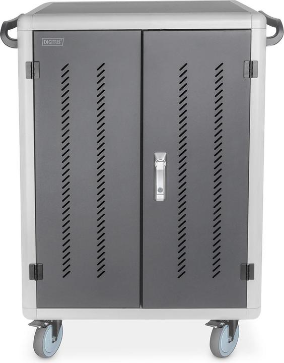 Actual product image Digitus Mobile charging cabinet, 15.6", USB-C 30 charging stations, PDU, fan, 1260 x 824 x 650 mm