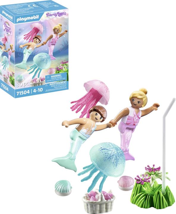 Produktbild Playmobil Meerjungfrauen-Kinder mit Quallen (71504, Playmobil Princess Magic)